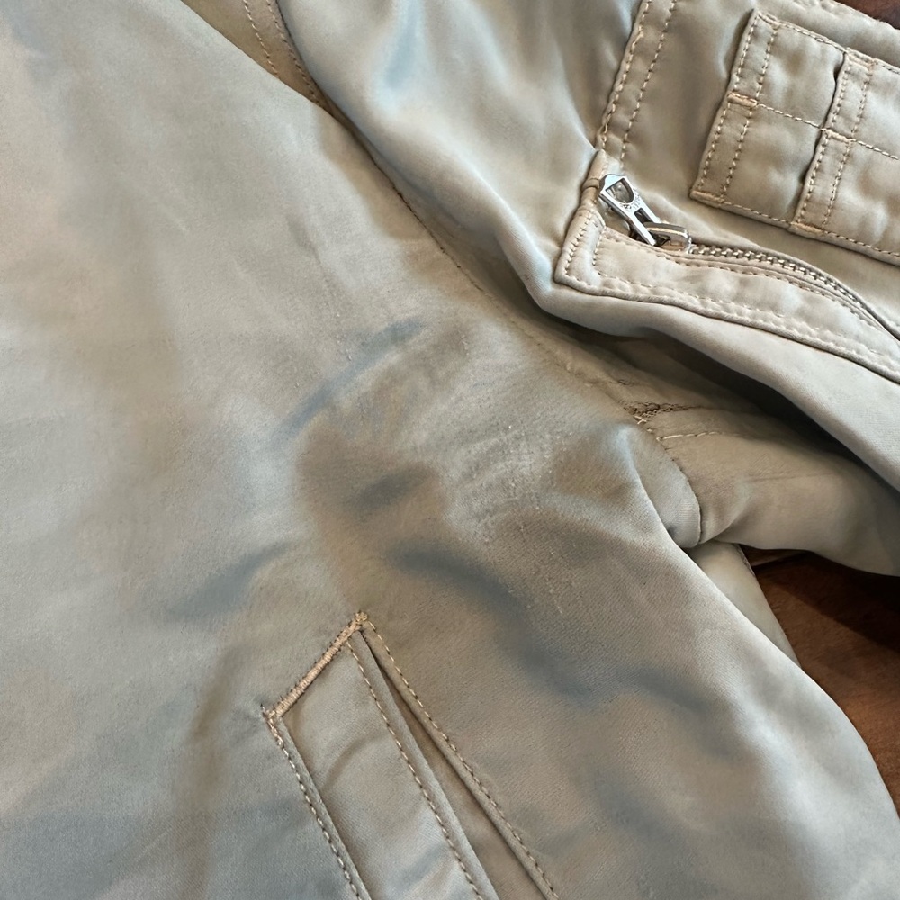 Rare Rag & Bone Manston Bomber Jacket in light iridescent blue size small - Picture 6 of 6